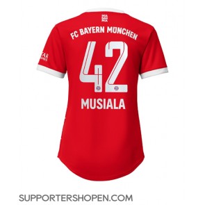 Bayern Munich Jamal Musiala #42 Hemma Matchtröja Dam 2022-23 Kortärmad